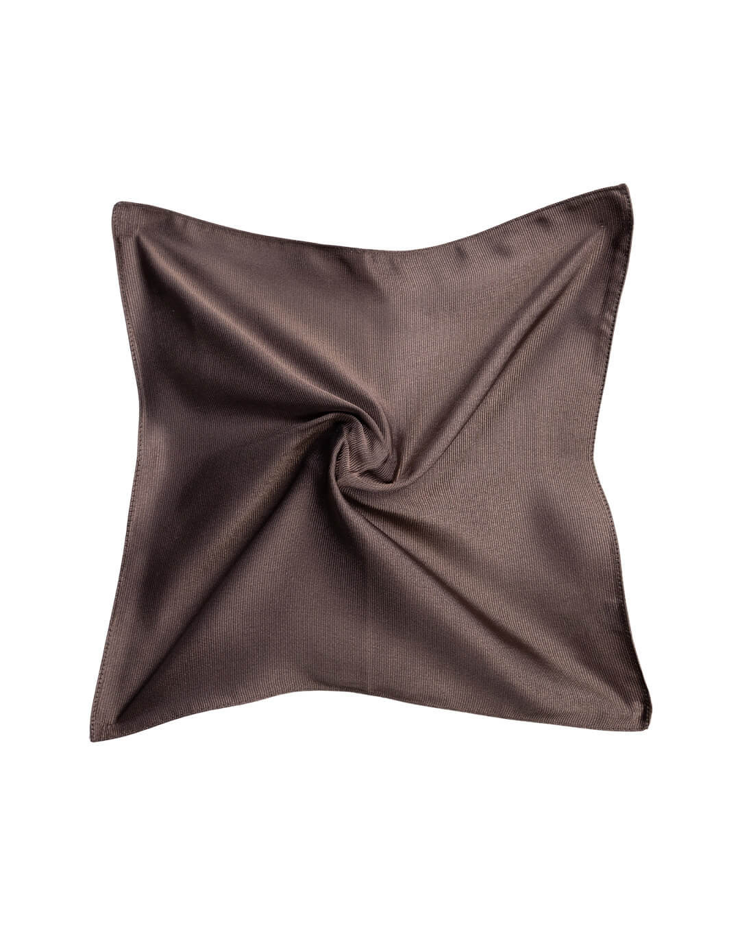 Gagliardi Pocket Squares ONE Gagliardi Brown Ottoman Italian Silk Pocket Square