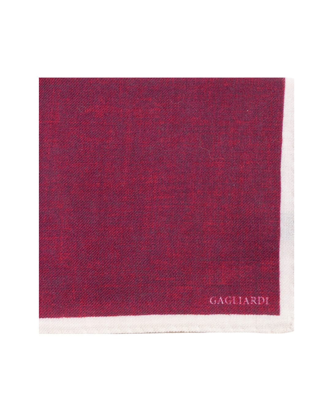 Gagliardi Pocket Squares ONE Gagliardi Burgundy Italian Wool Flannel Pocket Square