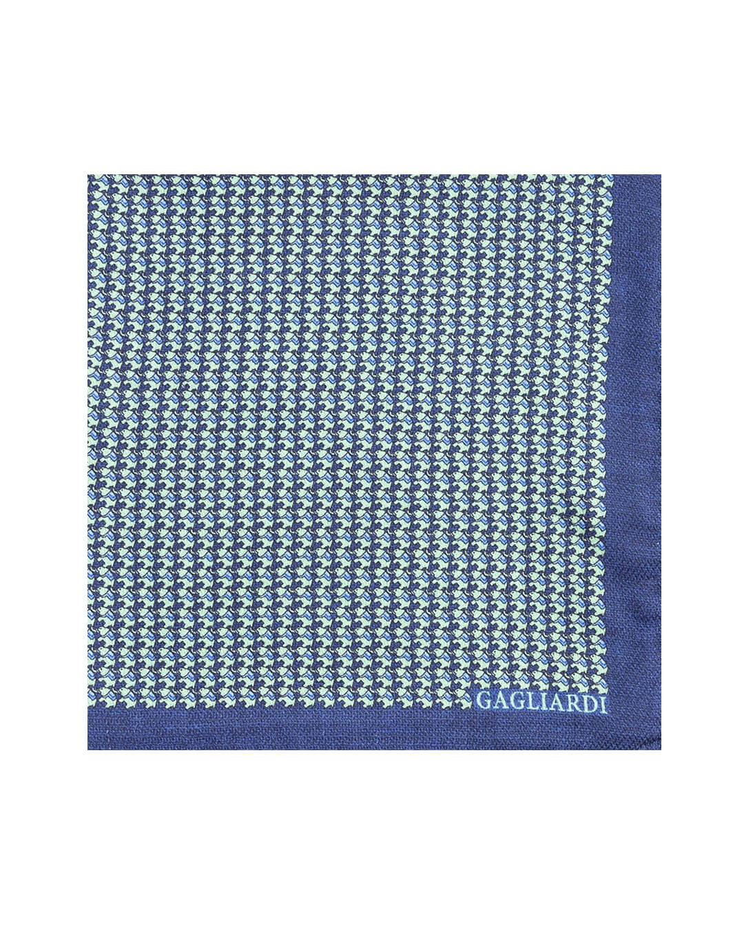 Gagliardi Pocket Squares ONE Gagliardi Green Elephant Print Italian Silk Pocket Square