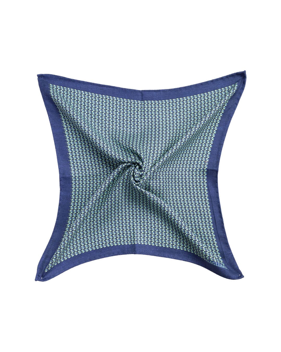 Gagliardi Pocket Squares ONE Gagliardi Green Elephant Print Italian Silk Pocket Square