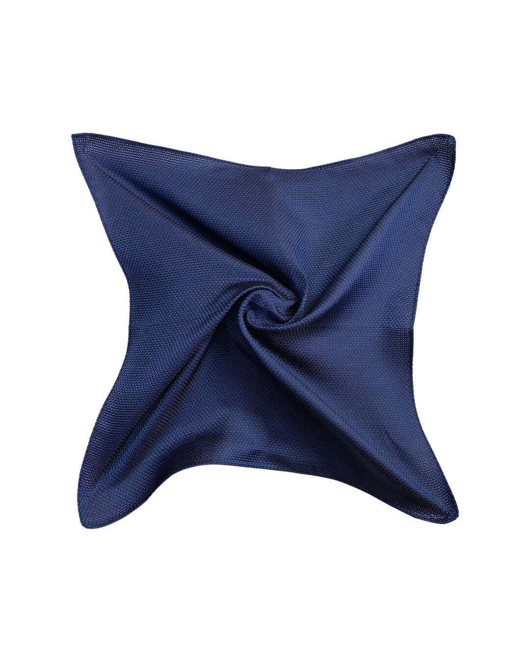Gagliardi Pocket Squares ONE Gagliardi Navy Basketweave Italian Silk Pocket Square
