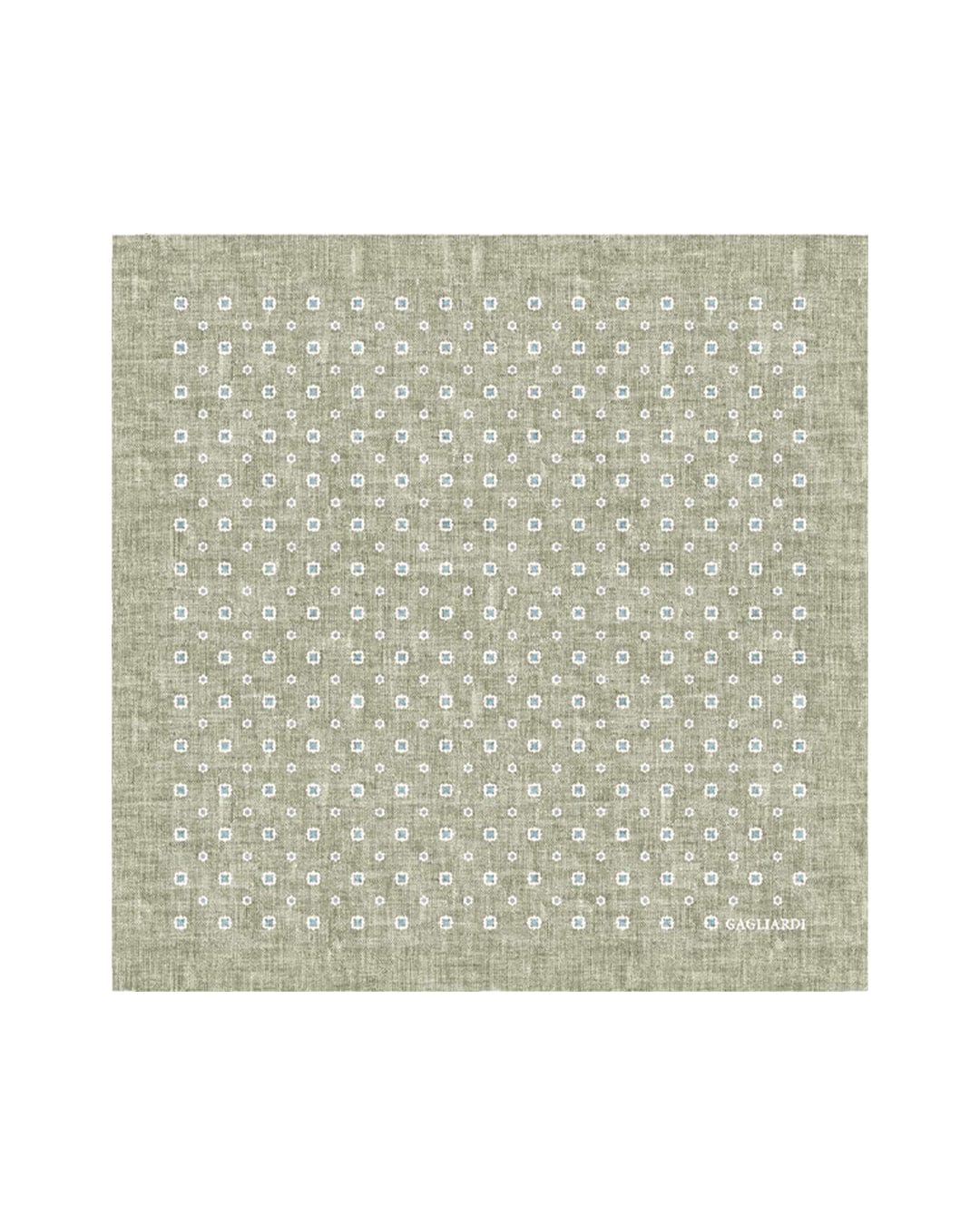 Gagliardi Pocket Squares One Size Gagliardi Olive Pocket Square Italian Silk Shappe Box & Flower