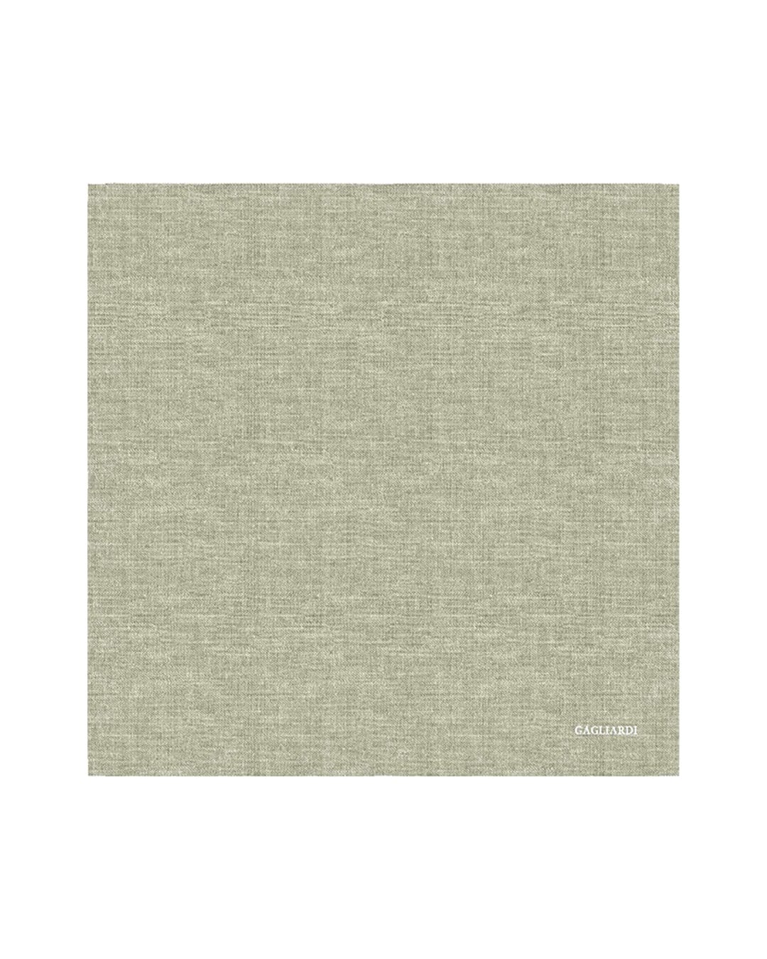 Gagliardi Pocket Squares One Size Gagliardi Olive Pocket Square Italian Silk Shappe Plain