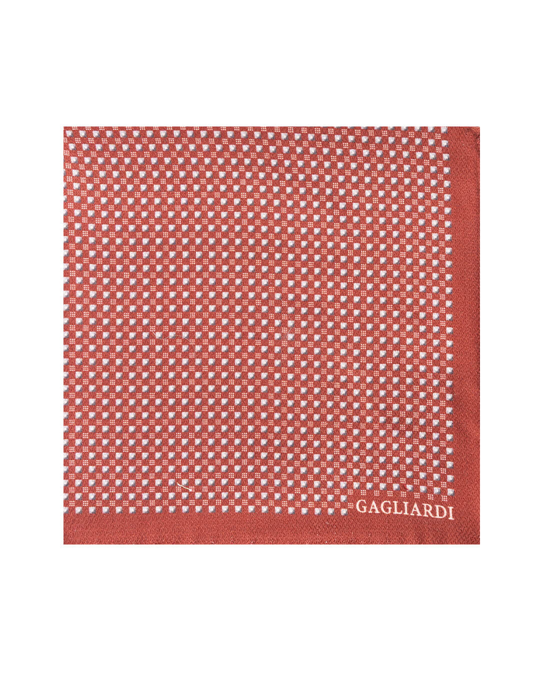 Gagliardi Pocket Squares ONE Gagliardi Orange Box Print Italian Silk Pocket Square