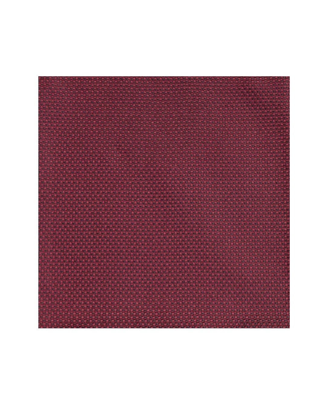 Gagliardi Pocket Squares ONE Gagliardi Red Basketweave Italian Silk Pocket Square