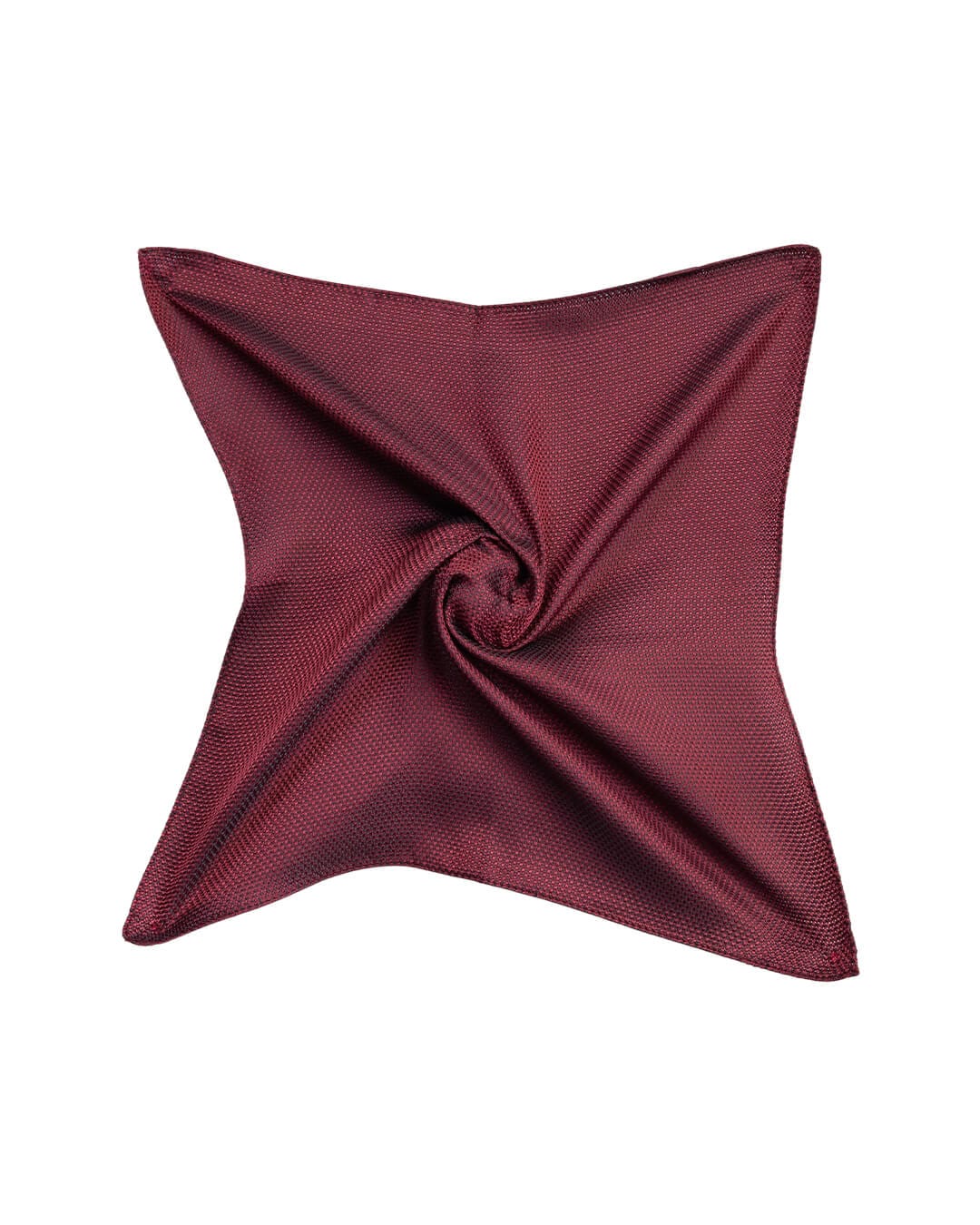 Gagliardi Pocket Squares ONE Gagliardi Red Basketweave Italian Silk Pocket Square