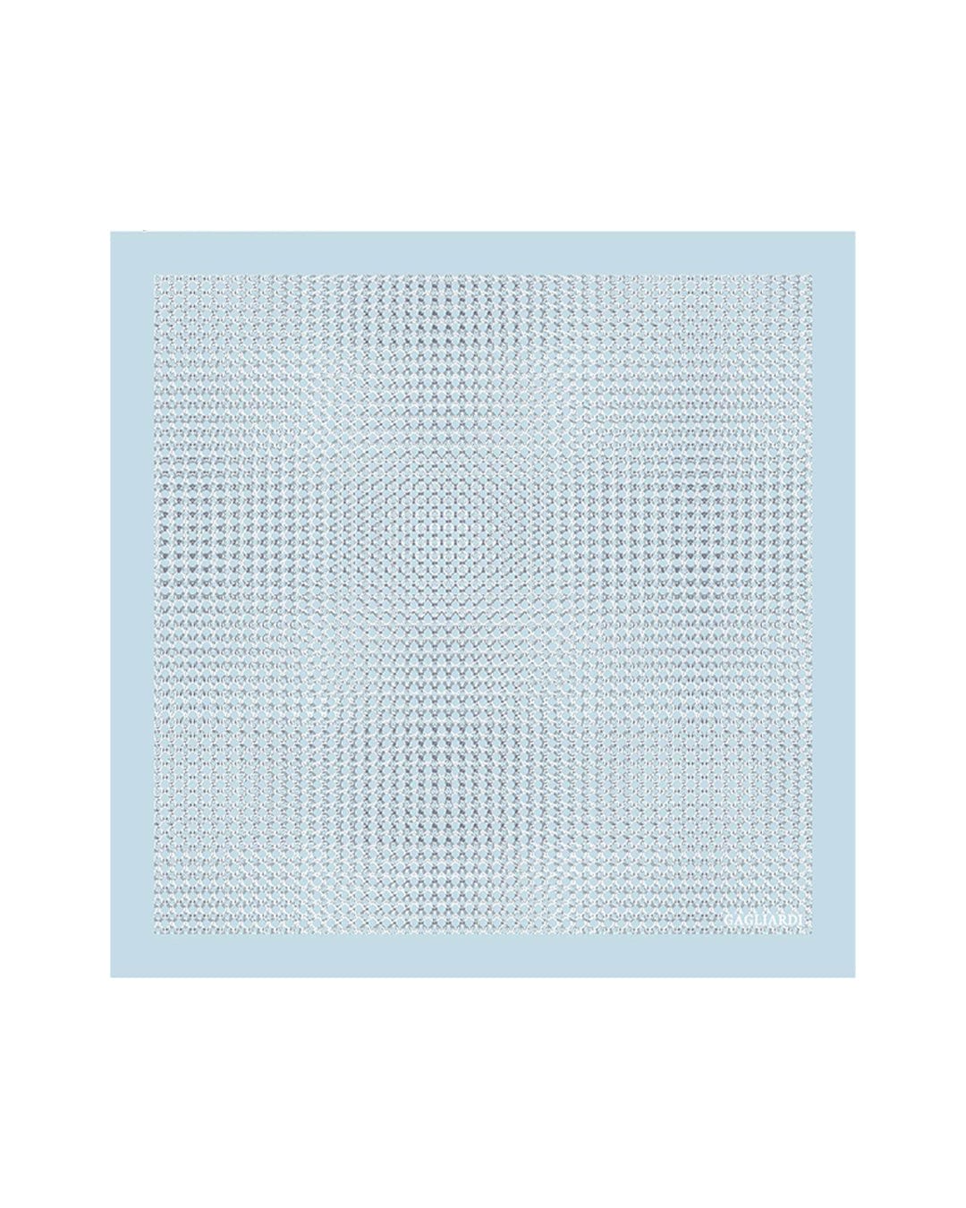 Gagliardi Pocket Squares One Size Gagliardi Sky Pocket Square Italian Silk Printed Links