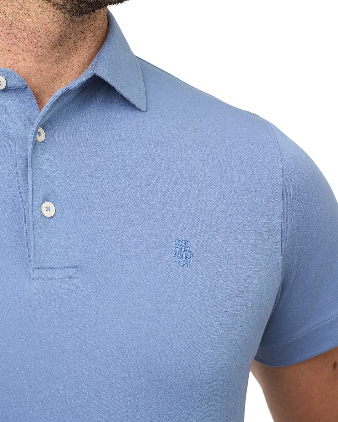 Gagliardi Polo Shirts Gagliardi Airforce Polo Shirt Interlock Self Fabric Collar