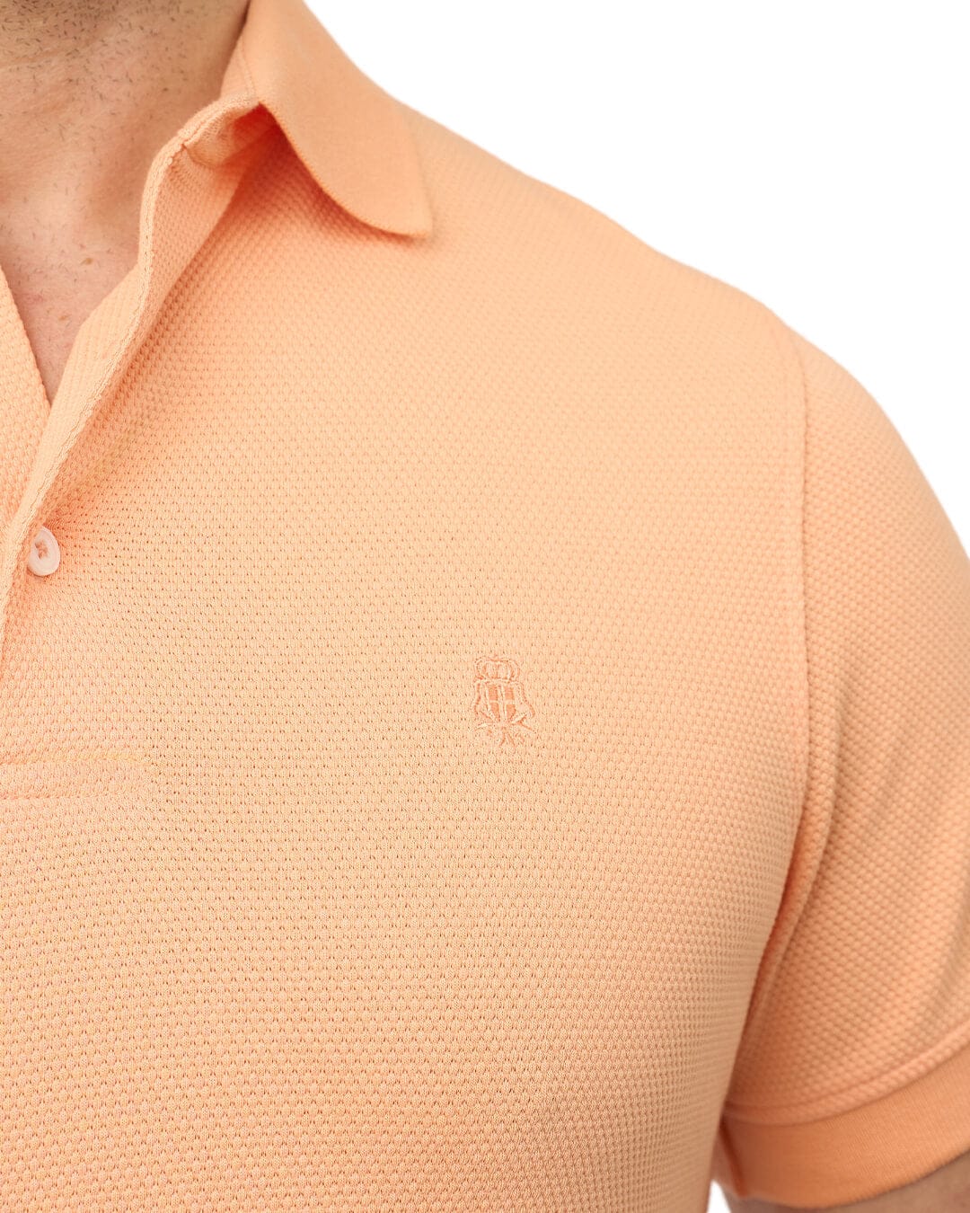 Gagliardi Polo Shirts Gagliardi Peach Polo Shirt Popcorn