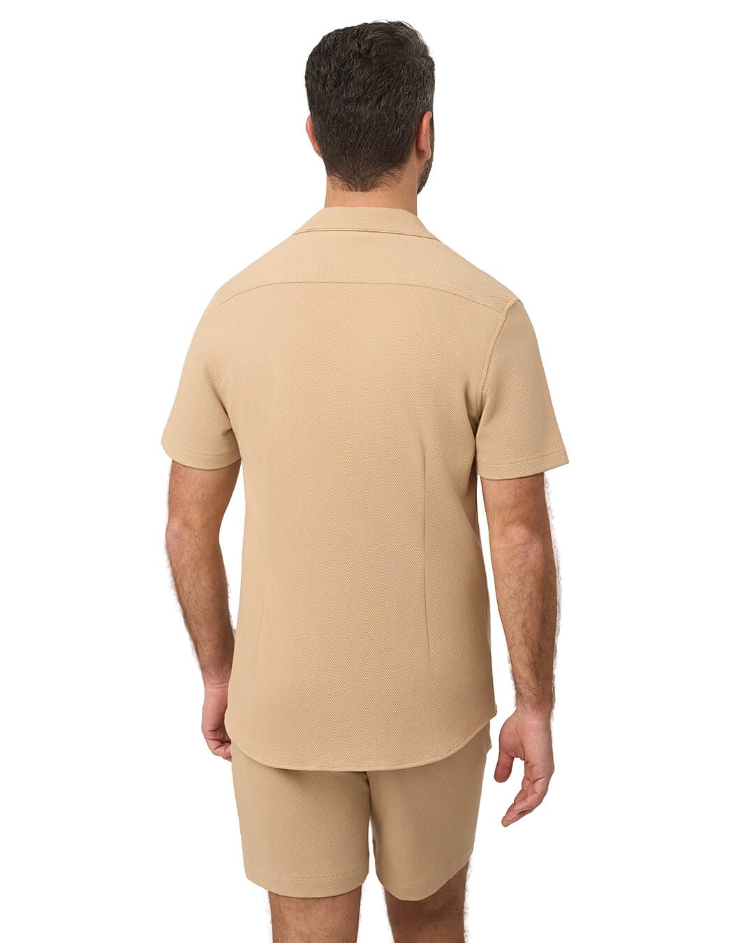 Gagliardi Polo Shirts Gagliardi Sand Shirt Popcorn Resort Collar Short Sleeve