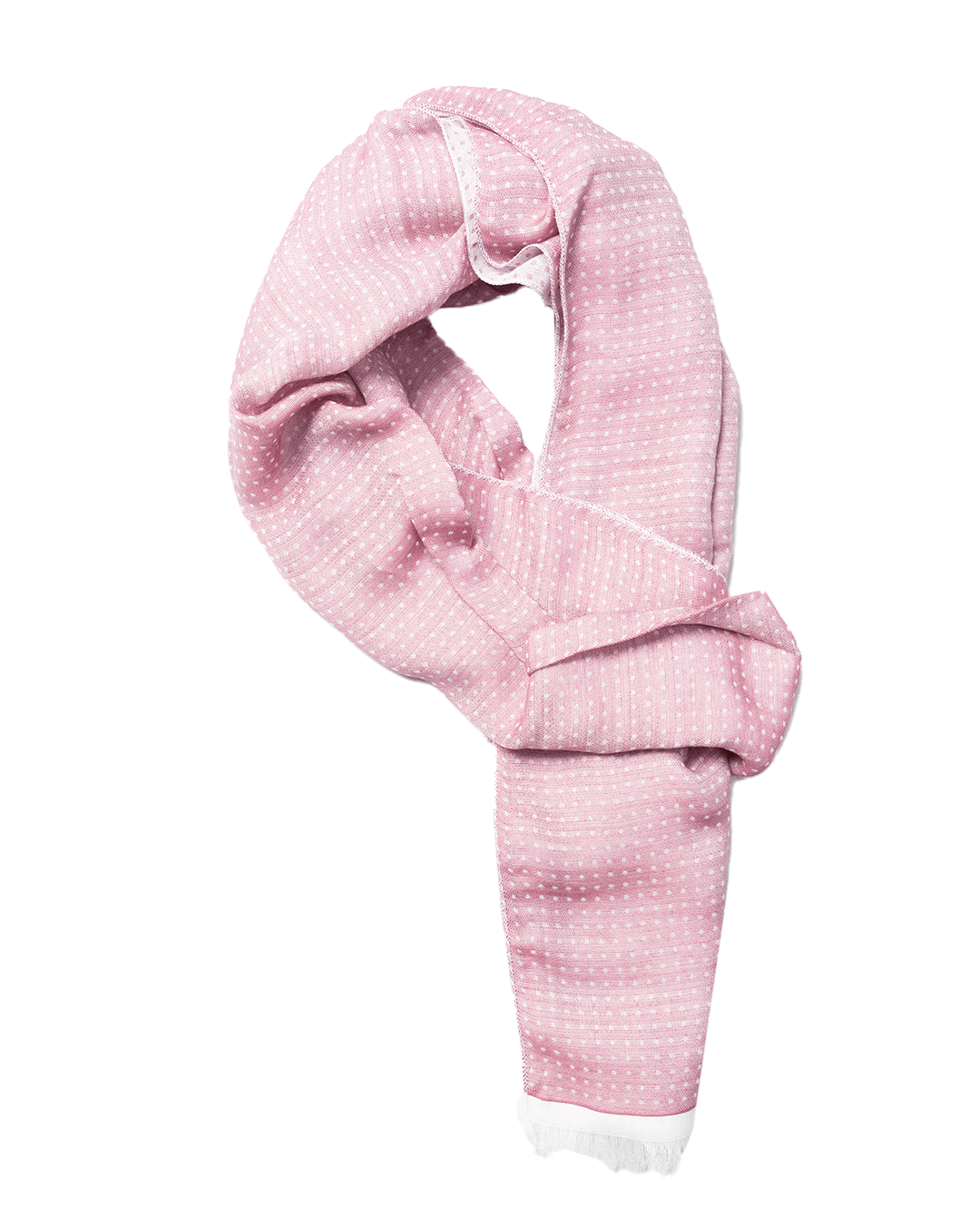 Gagliardi Scarves One Size Gagliardi Pink Spotted Italian Cotton Blend Scarf