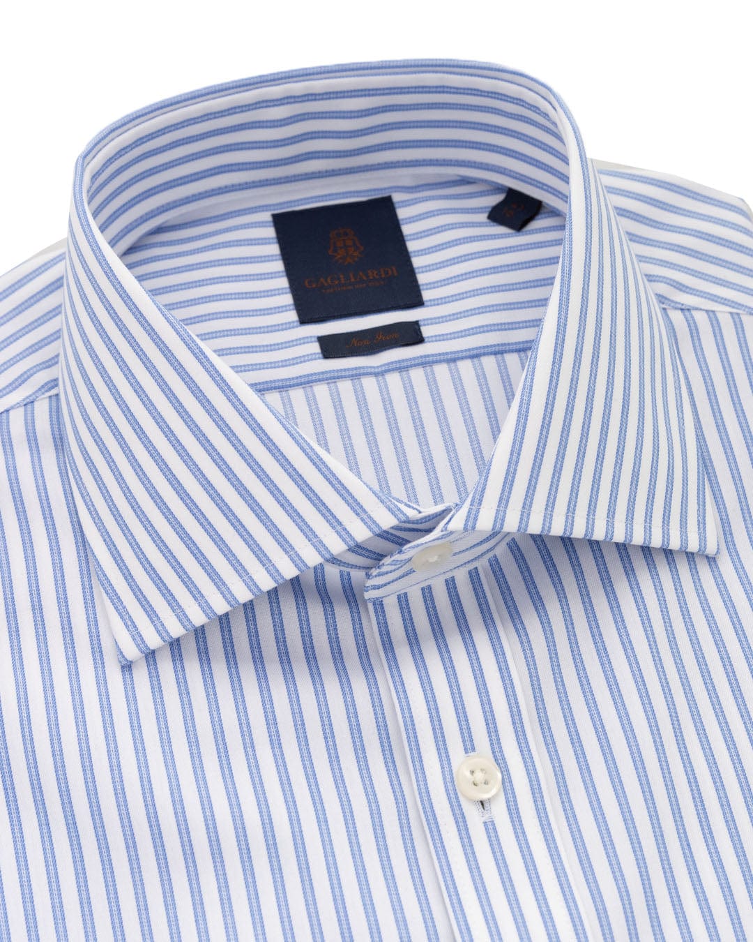 Gagliardi Shirts Gagliardi Blue Strong Stripe Non-iron Shirt