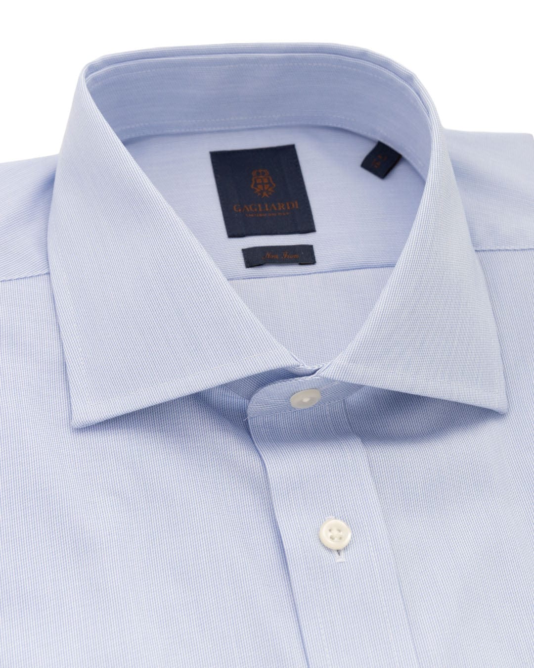 Gagliardi Shirts Gagliardi Sky Hairline Stripe Non-iron Shirt