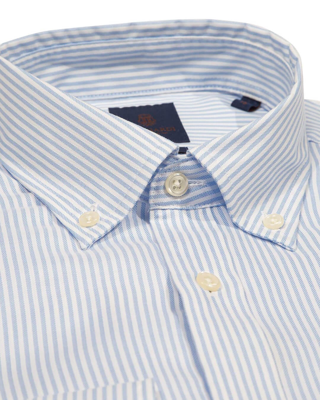 Gagliardi Shirts Gagliardi Sky & White Oxford Striped Button-Down Non-Iron Shirt