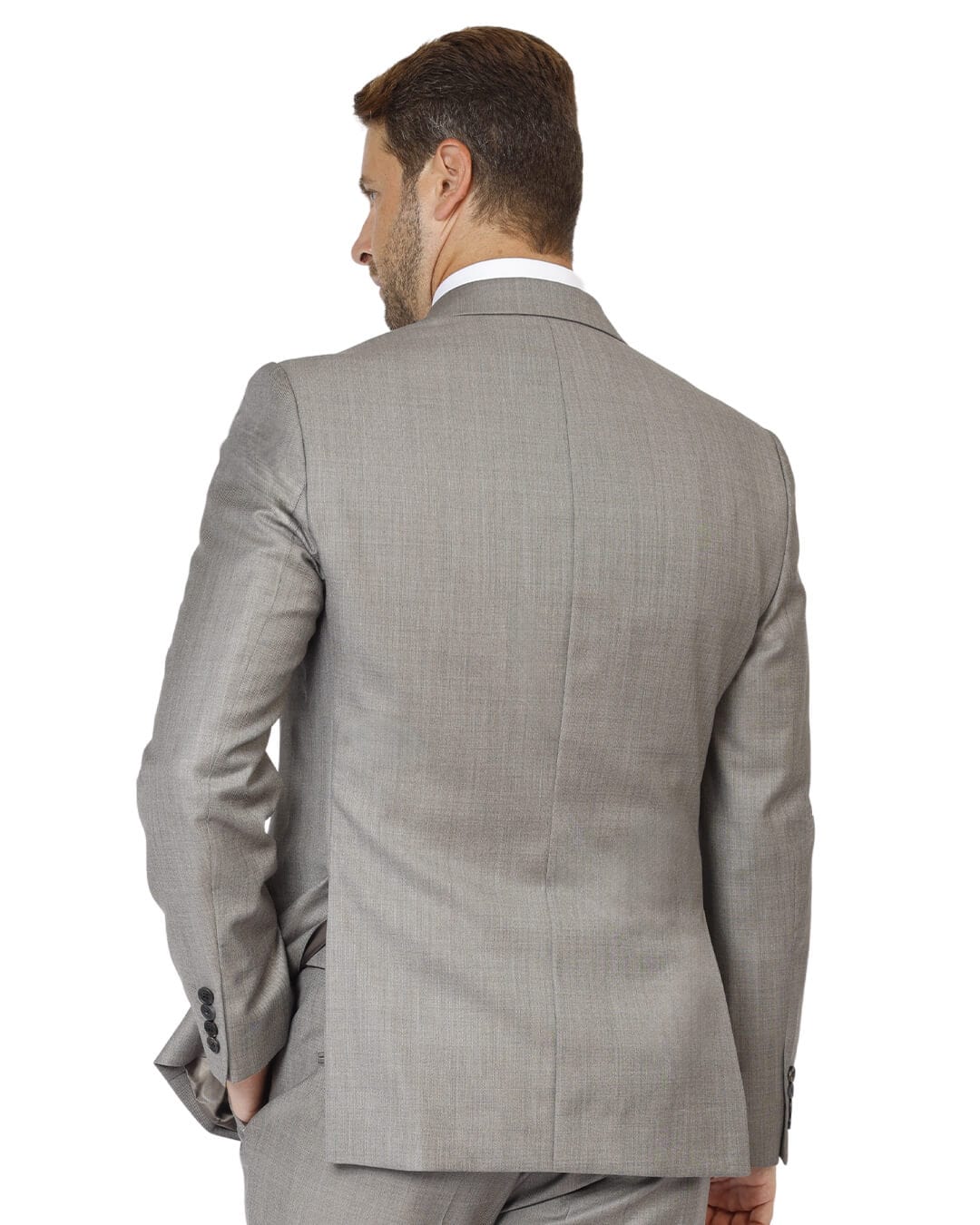 Gagliardi Suits Gagliardi Beige Dormeuil Sharkskin Suit