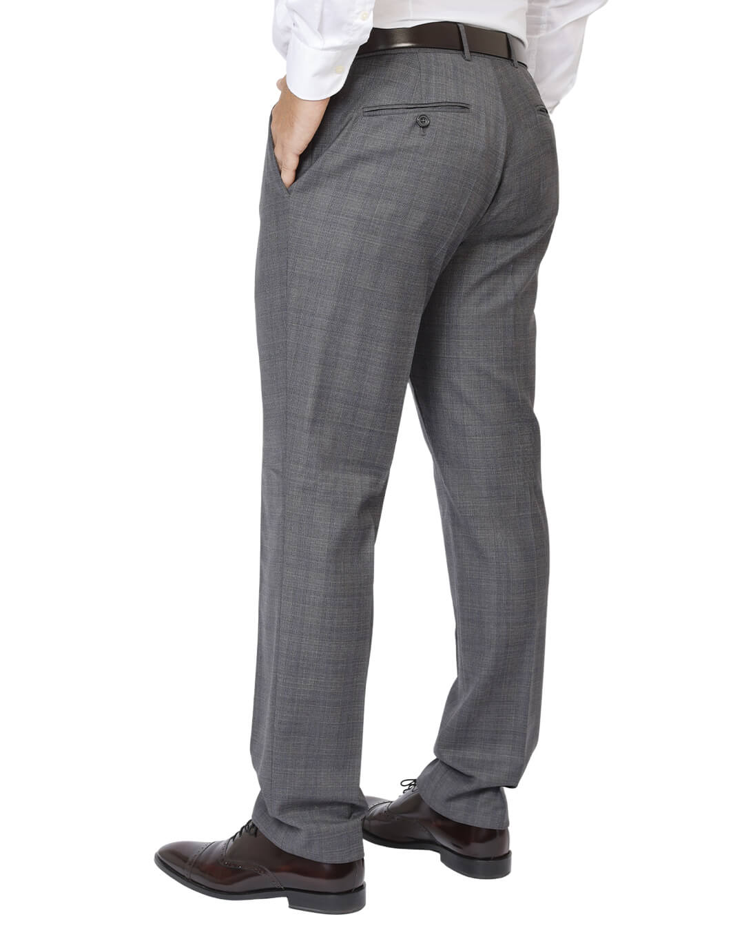 Gagliardi Suits Gagliardi Grey Stretch Sharkskin Check Suit