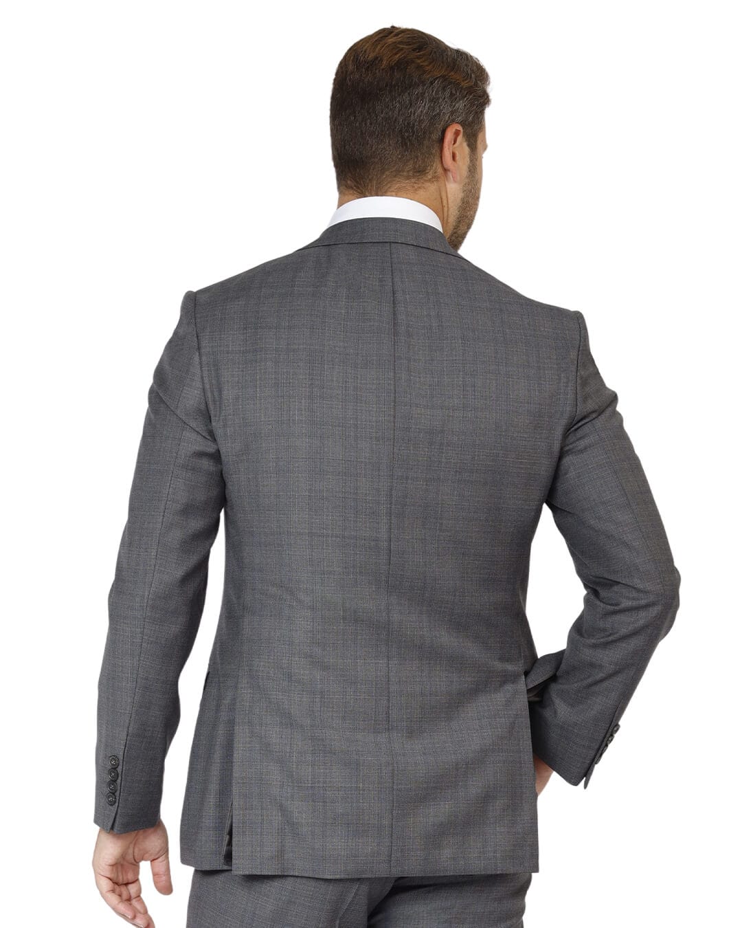 Gagliardi Suits Gagliardi Grey Stretch Sharkskin Check Suit