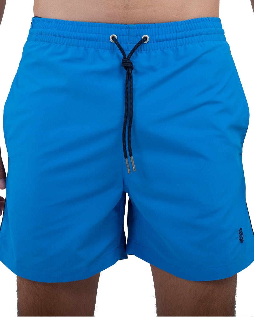 Blue Piped Swim Shorts