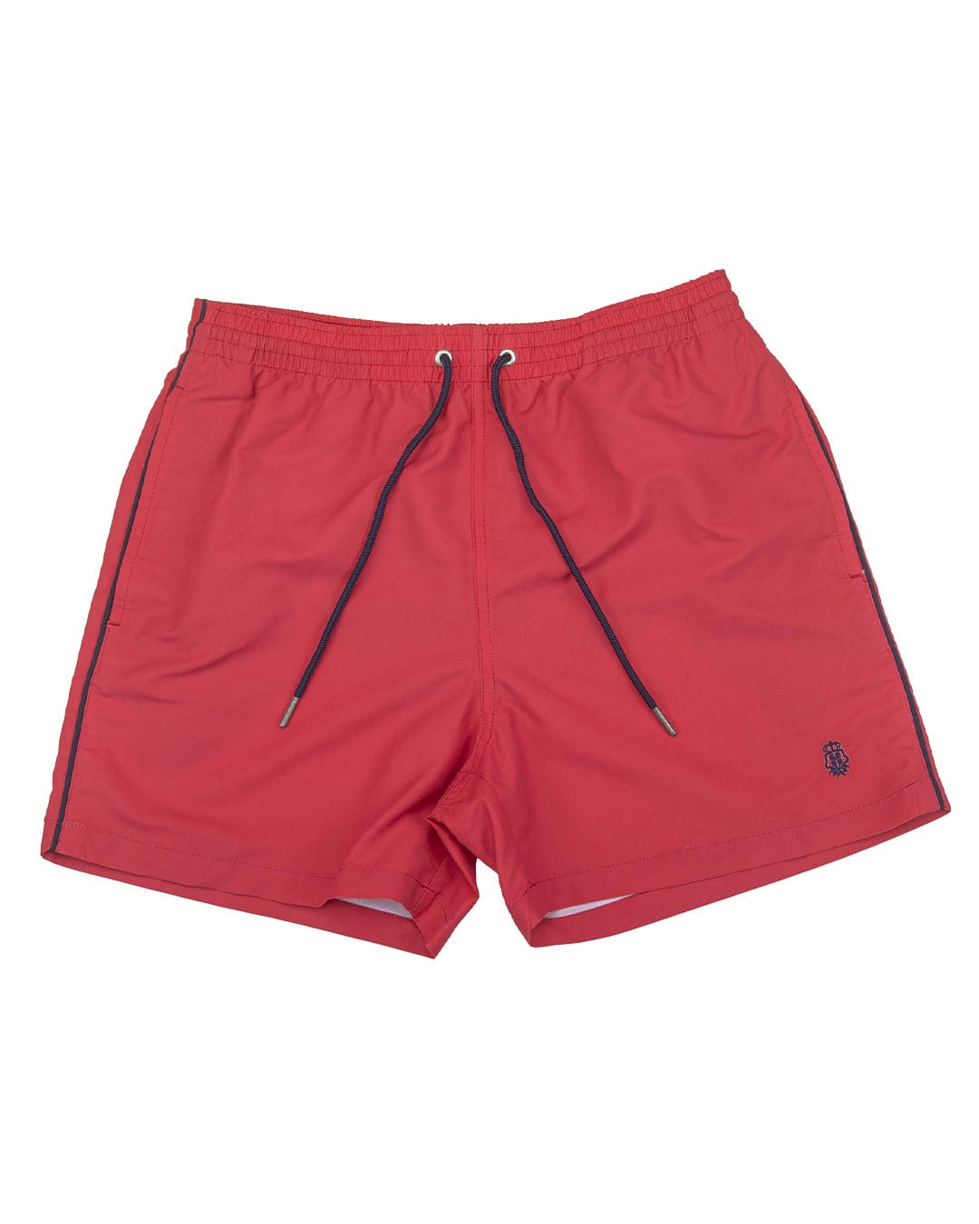 Red Piped Swim Shorts