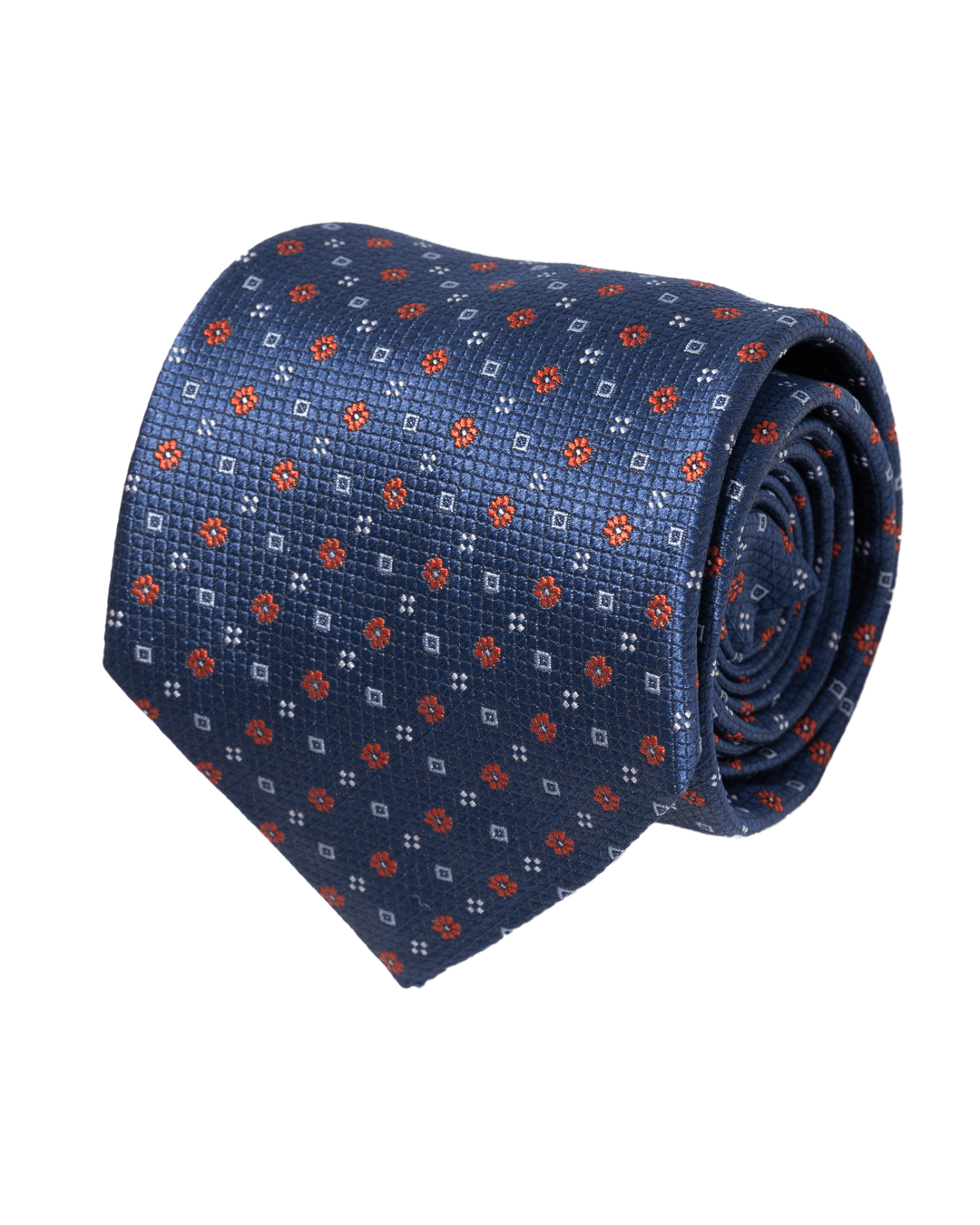 Gagliardi Ties One Size Gagliardi Blue Geometric Floral Italian Silk Tie