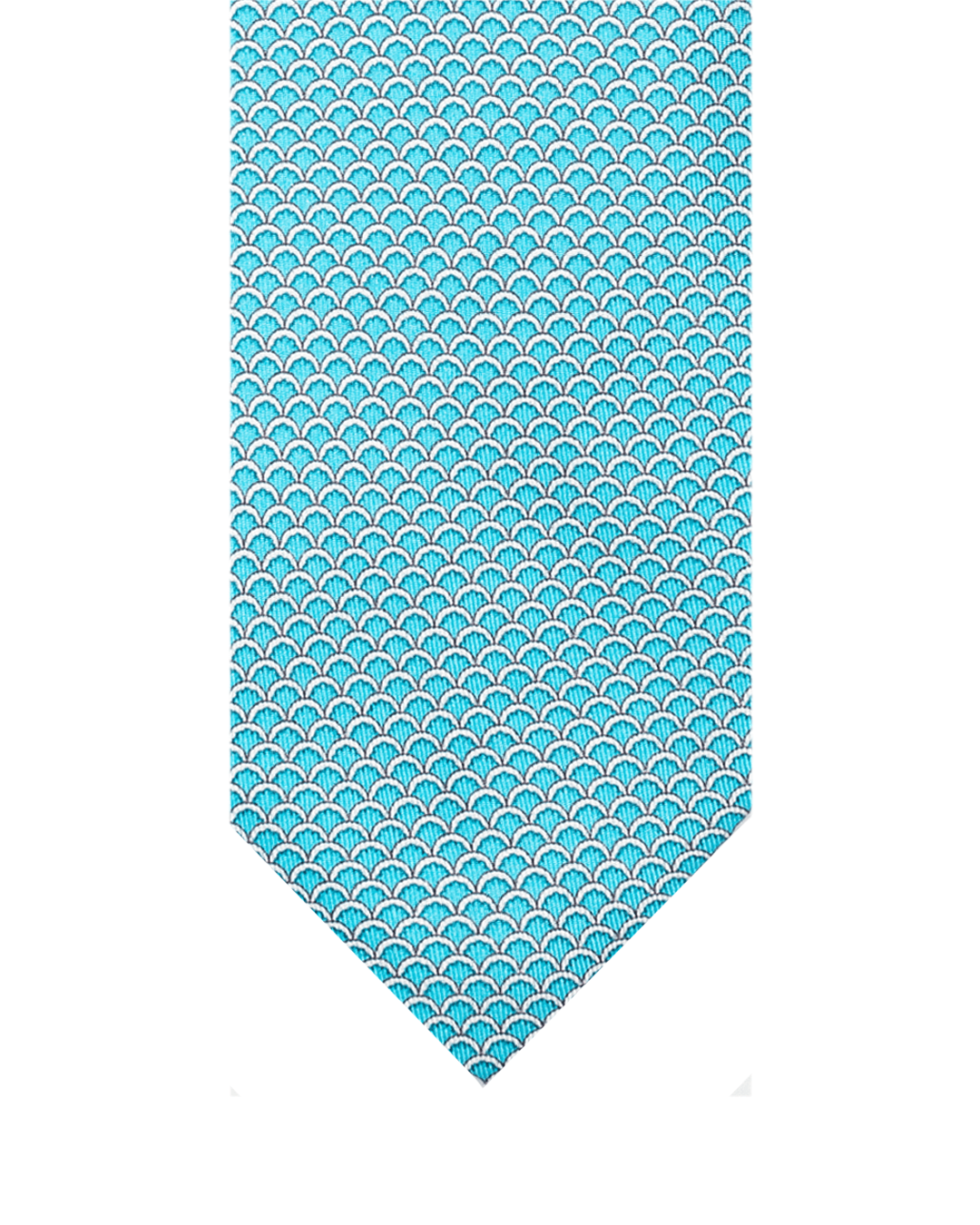 Gagliardi Ties One Size Gagliardi Blue Sea Shell Italian Silk Printed Tie