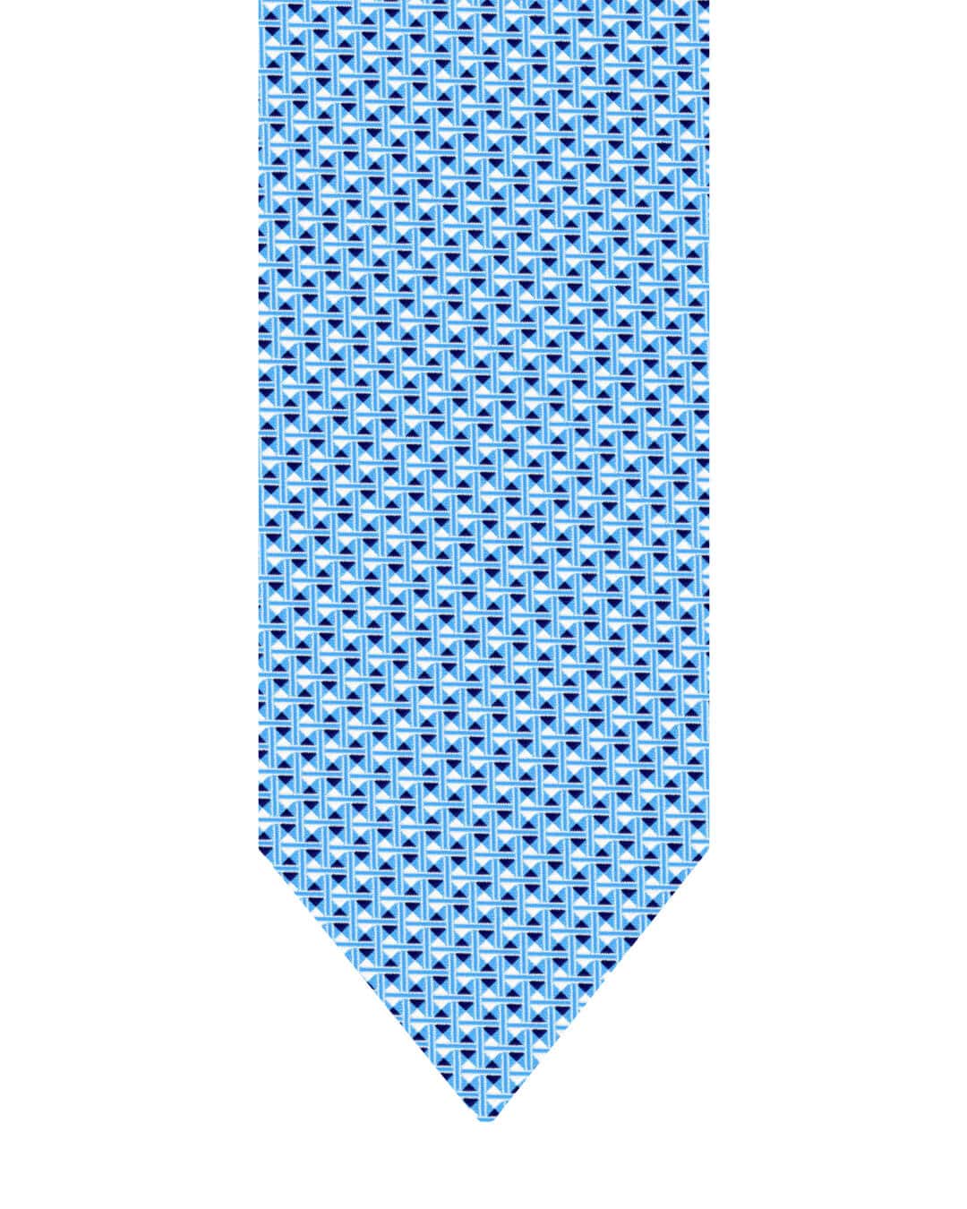 Gagliardi Ties One Size Gagliardi Blue Tie Italian Silk Geo