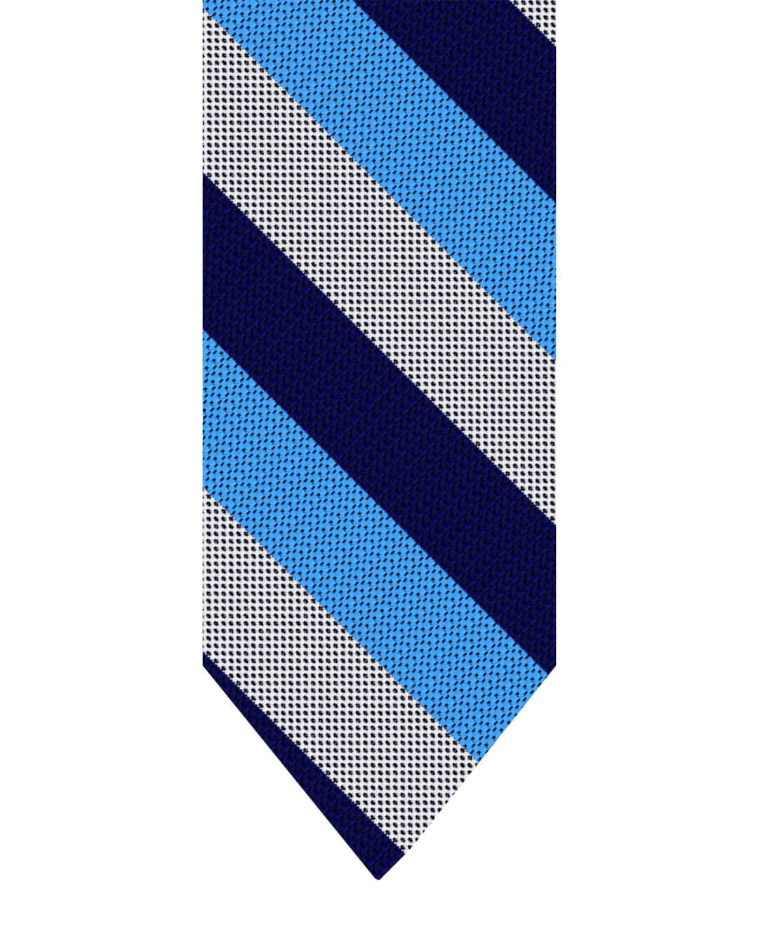 Gagliardi Blue Tie Italian Silk Textured Stripe