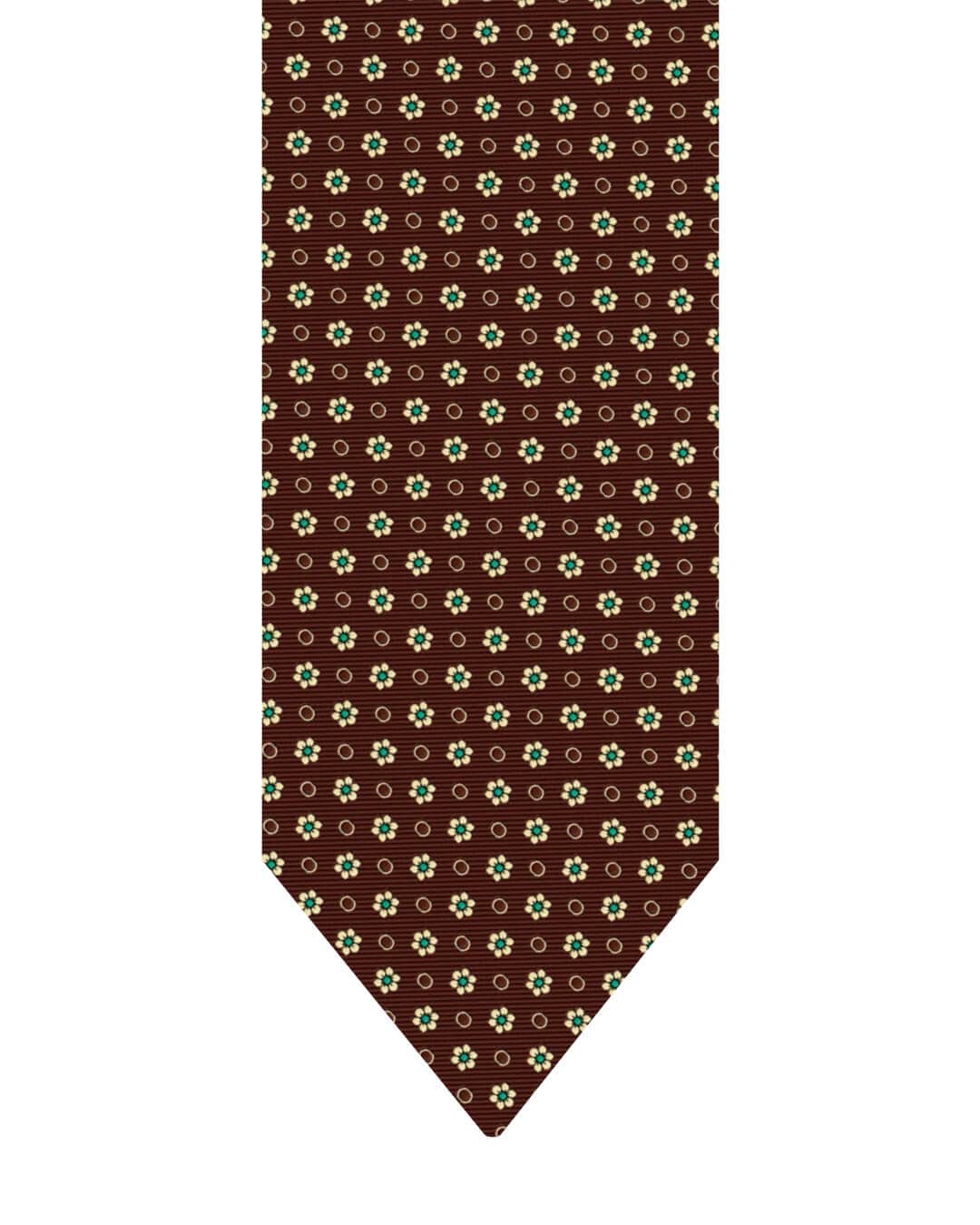 Gagliardi Ties One Size Gagliardi Brown Tie Italian Silk Daisey