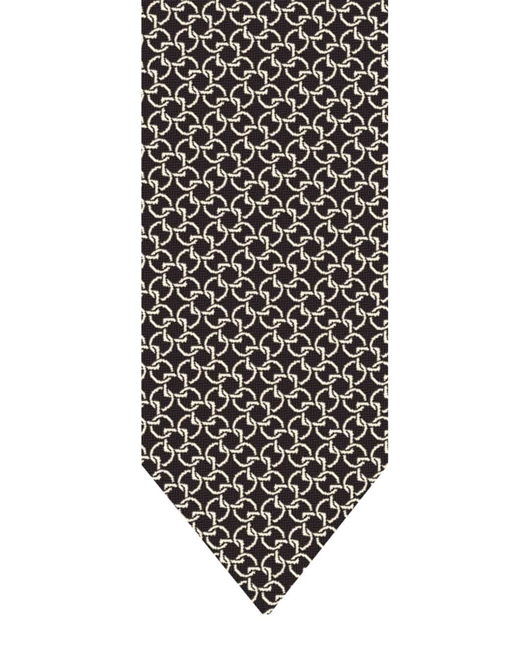 Gagliardi Ties One Size Gagliardi Brown Tie Italian Silk Shantung Links