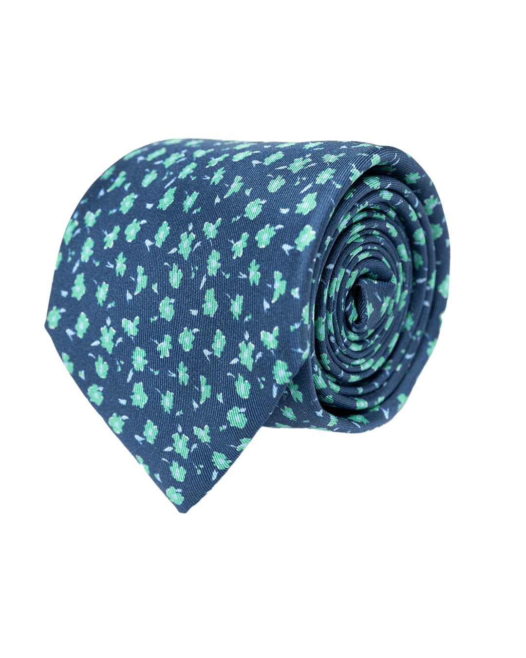 Gagliardi Ties One Size Gagliardi Green Floral Italian Silk Printed Tie