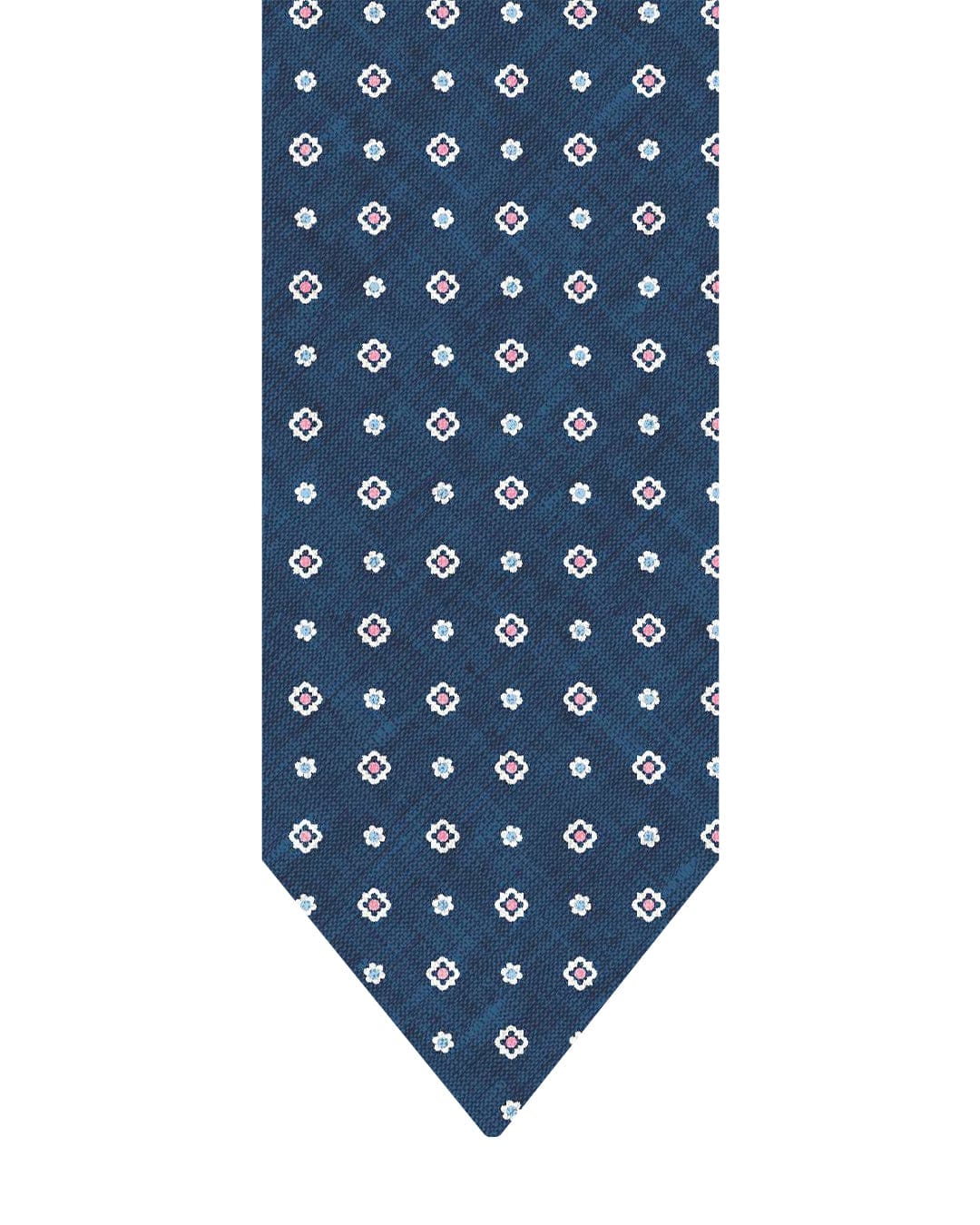 Gagliardi Ties One Size Gagliardi Navy Tie Italian Silk Shappe Box & Flower