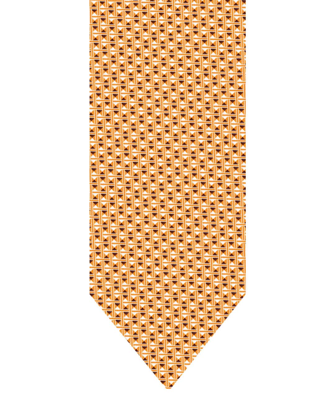 Gagliardi Ties One Size Gagliardi Orange Tie Italian Silk Geo