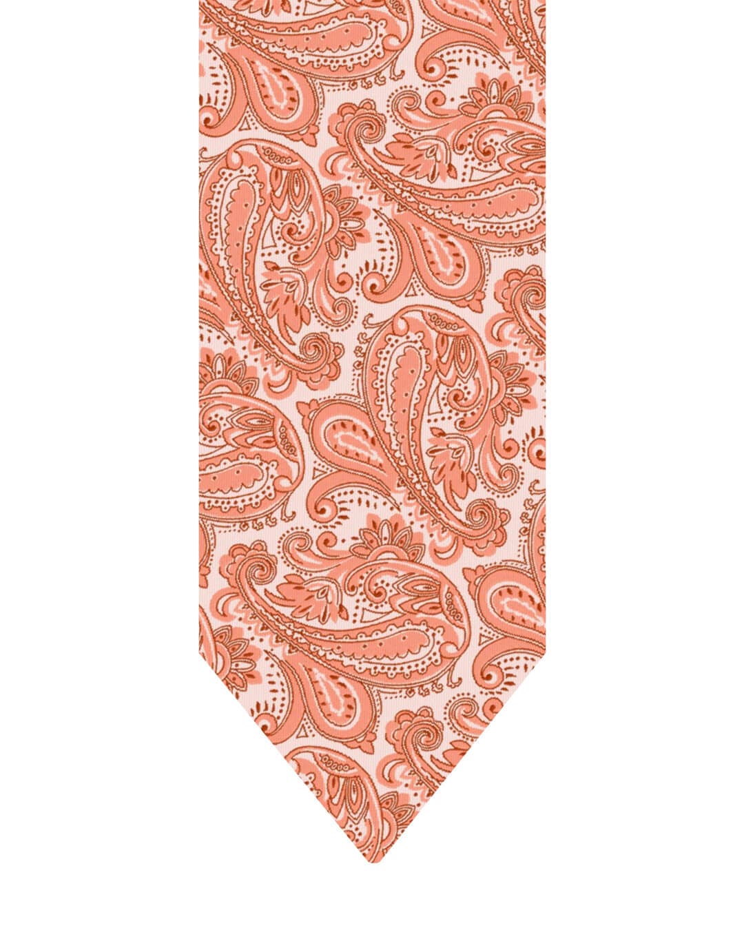 Gagliardi Ties One Size Gagliardi Orange Tie Italian Silk Tonal Paisley