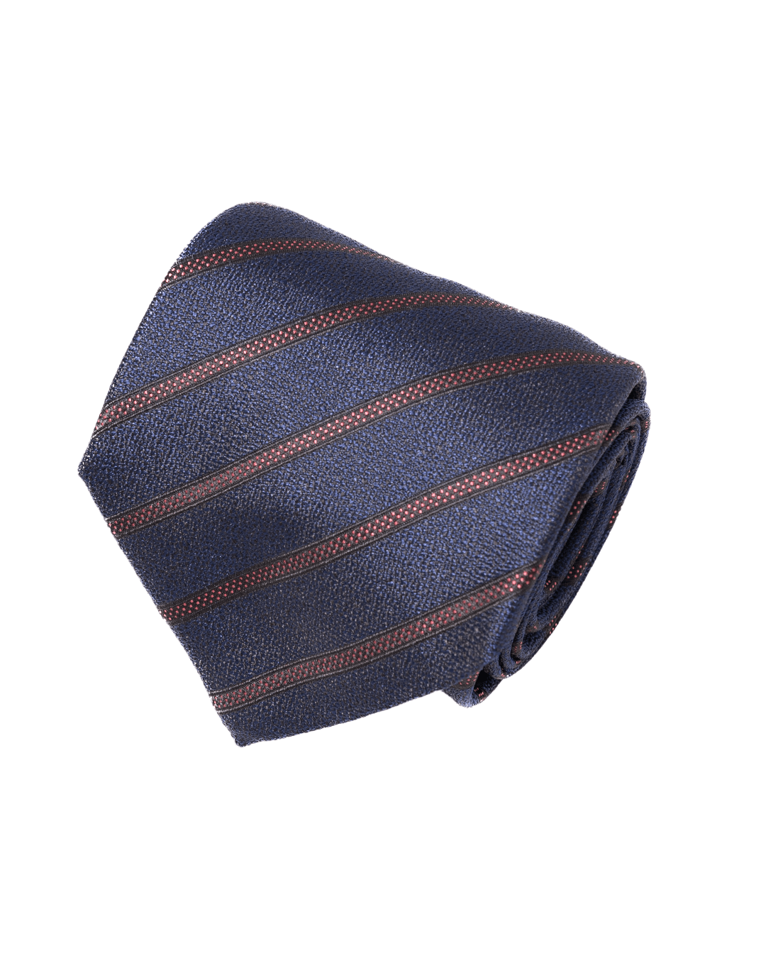 Gagliardi Ties One Size Gagliardi Orange Triple Pin Stripe Italian Silk Tie