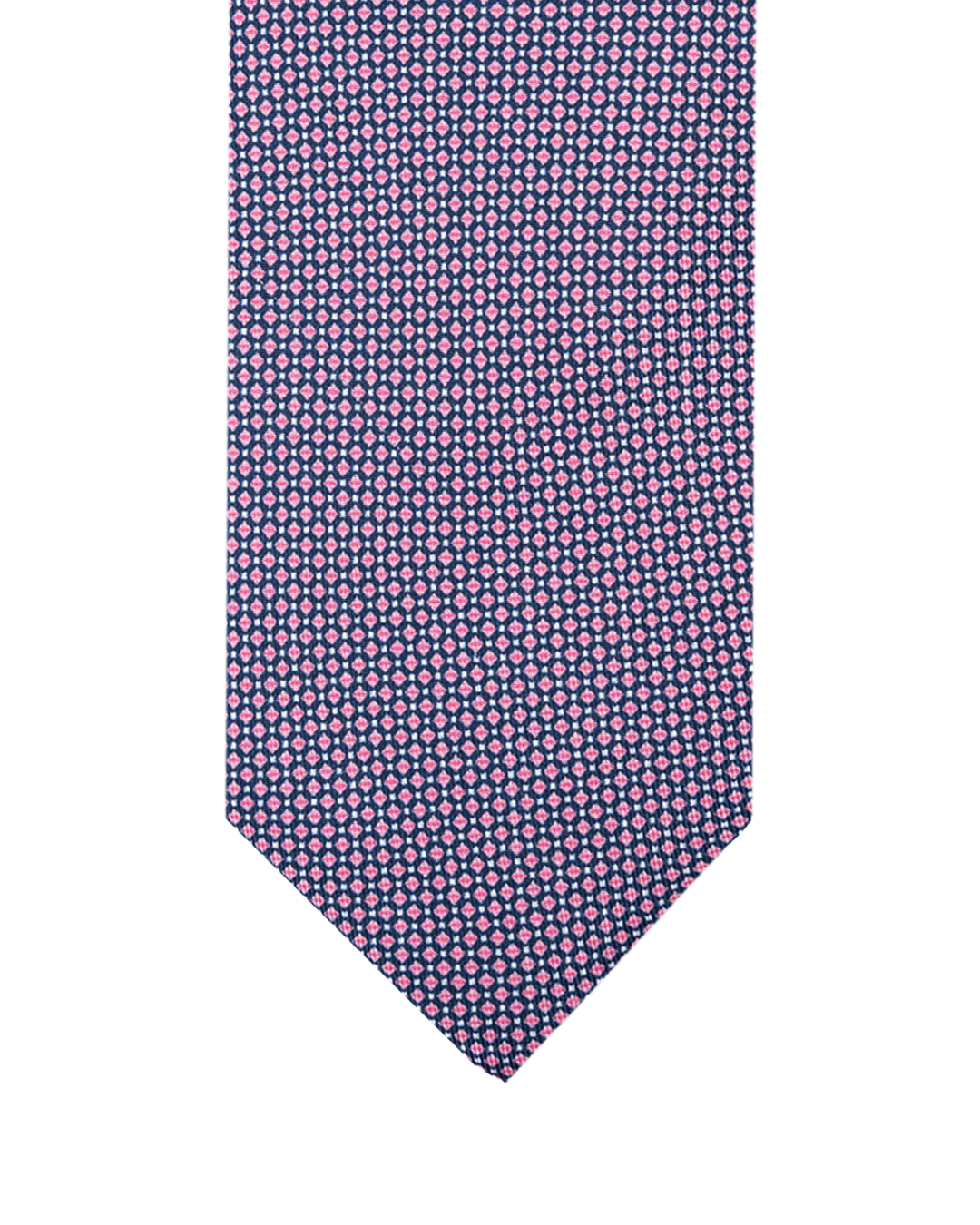 Gagliardi Ties One Size Gagliardi Pink Geometric Italian Silk Printed Tie