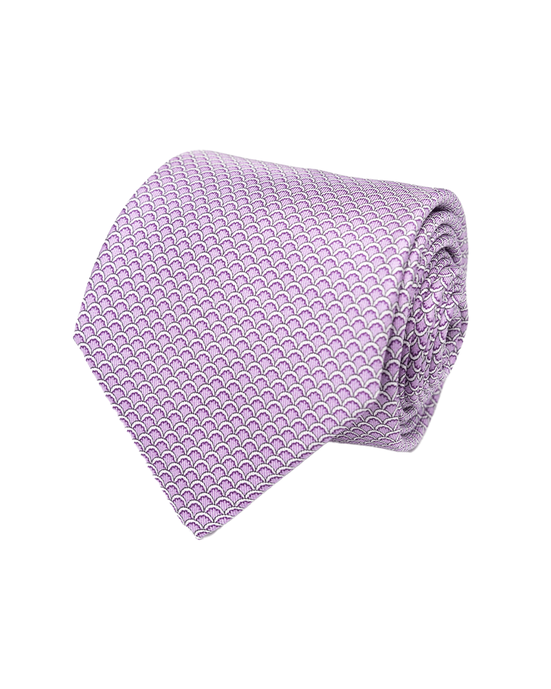 Gagliardi Ties One Size Gagliardi Pink Sea Shell Italian Silk Printed Tie