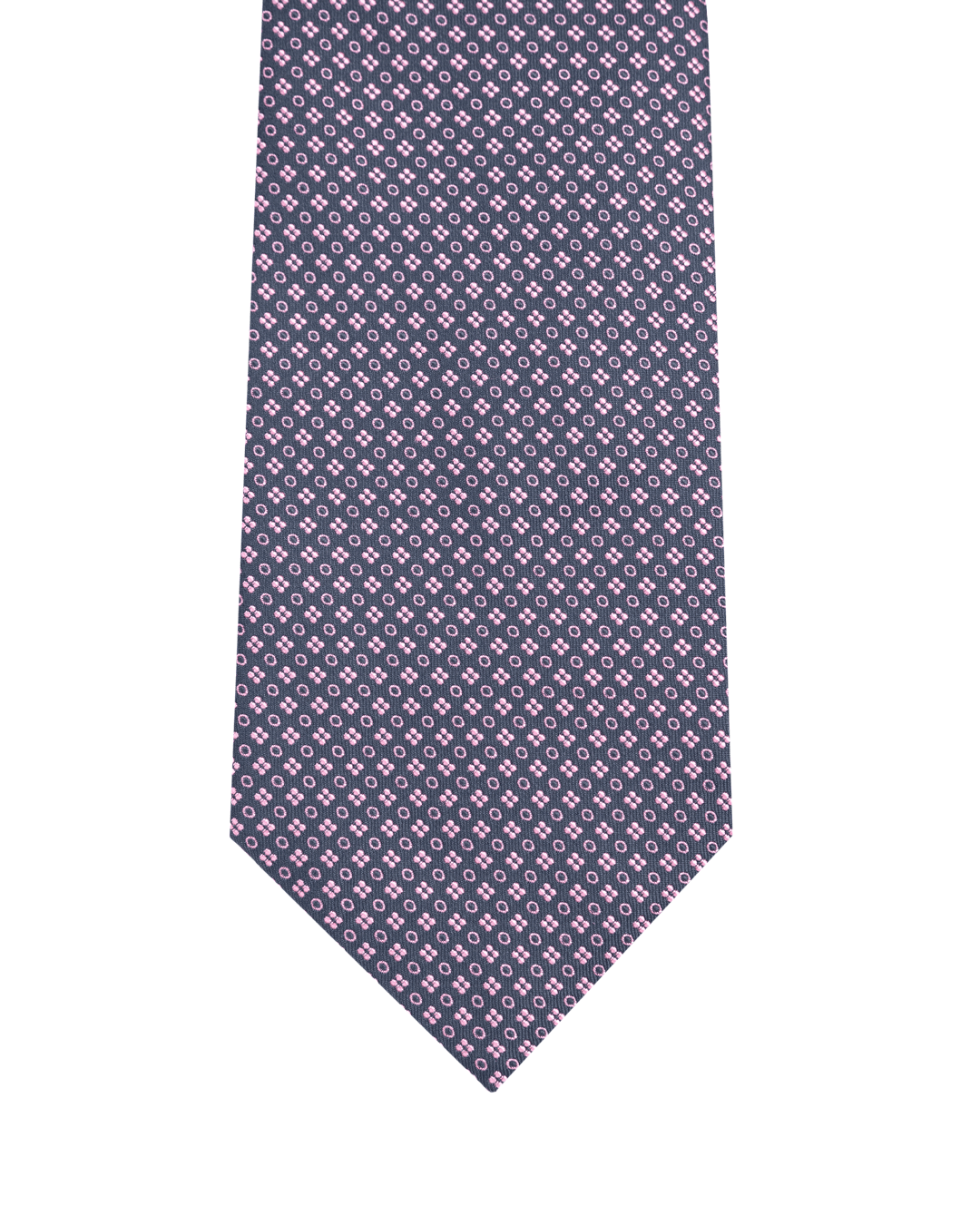 Gagliardi Ties One Size Gagliardi Pink Small Circles & Dots Italian Silk Skinny Tie