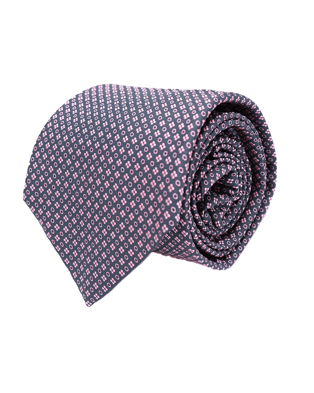 Gagliardi Ties One Size Gagliardi Pink Small Circles & Dots Italian Silk Skinny Tie