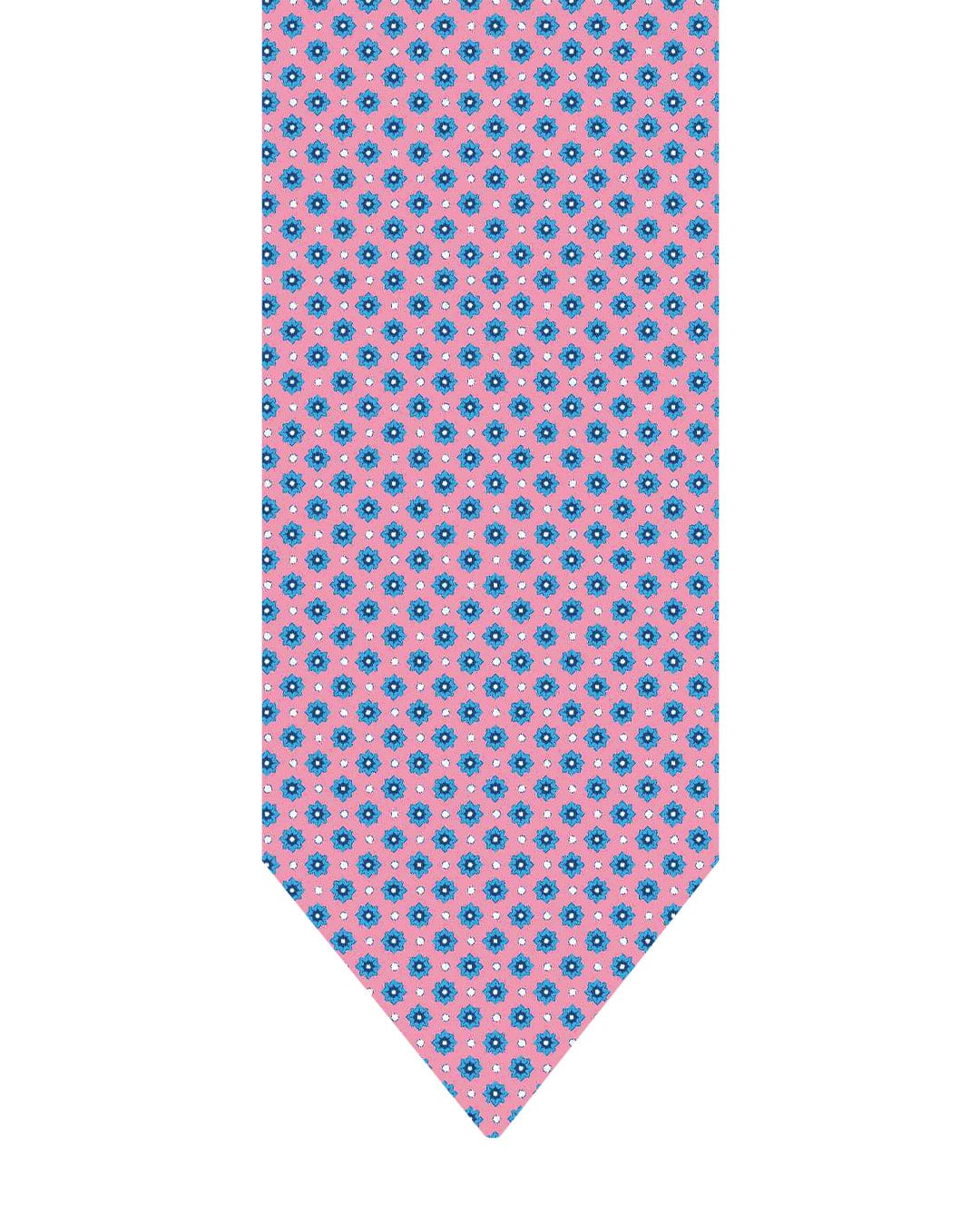 Gagliardi Ties One Size Gagliardi Pink Tie Italian Silk Printed Flower