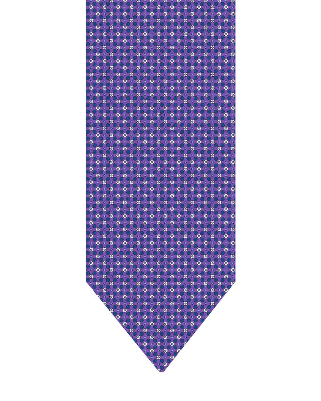 Gagliardi Ties One Size Gagliardi Purple Tie Italian Silk Printed Spots