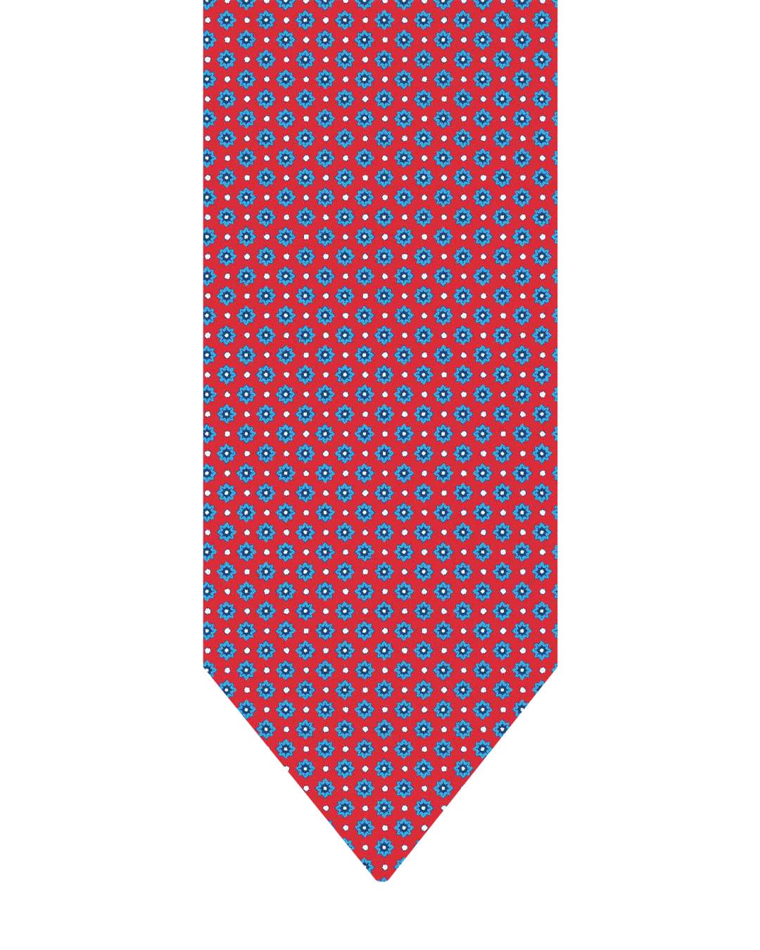 Gagliardi Ties One Size Gagliardi Red Tie Italian Silk Printed Flower