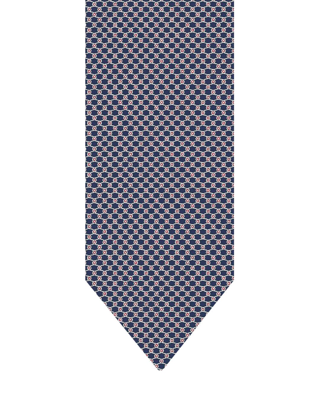 Gagliardi Ties One Size Gagliardi Red Tie Italian Silk Printed Mesh