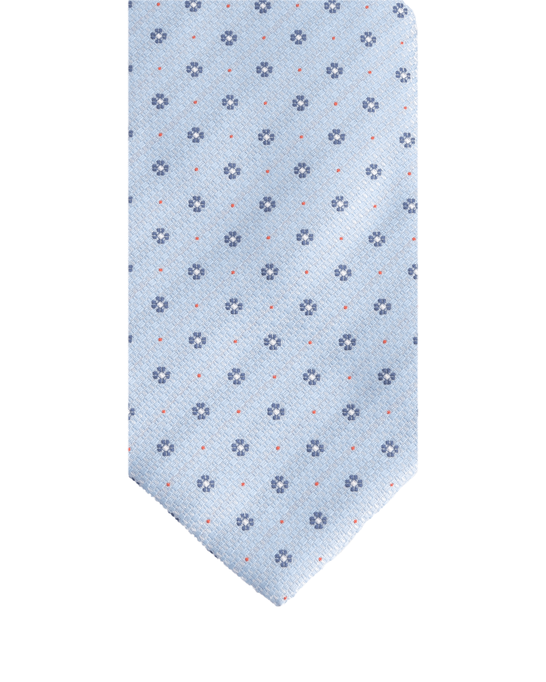 Gagliardi Ties One Size Gagliardi Sky Textured Floral Motif Italian Silk Tie
