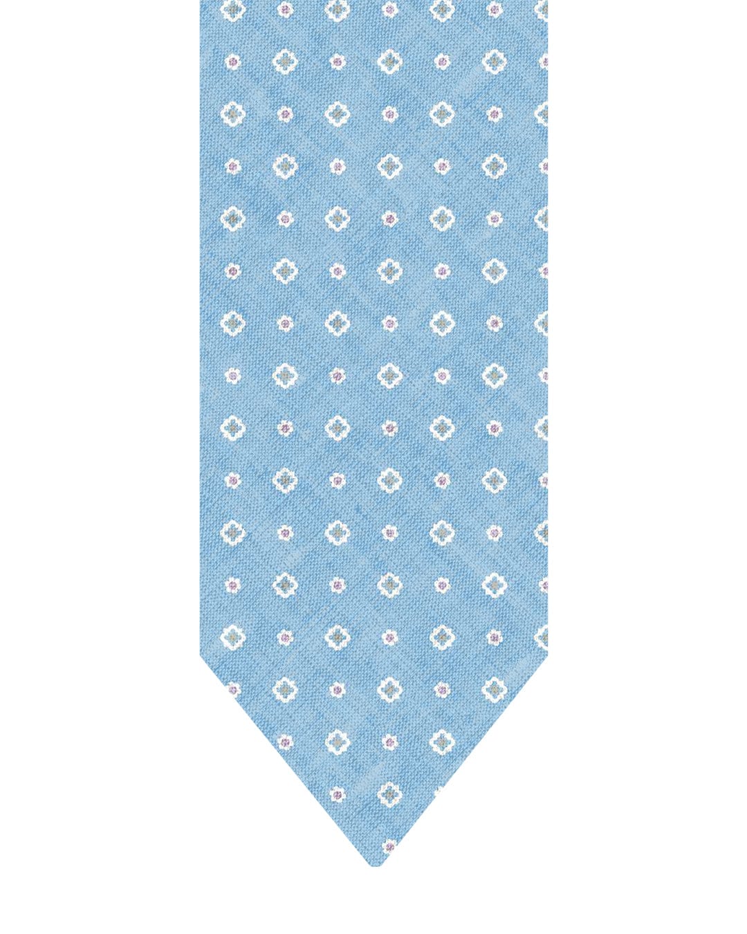 Gagliardi Ties One Size Gagliardi Sky Tie Italian Silk Shappe Box & Flower