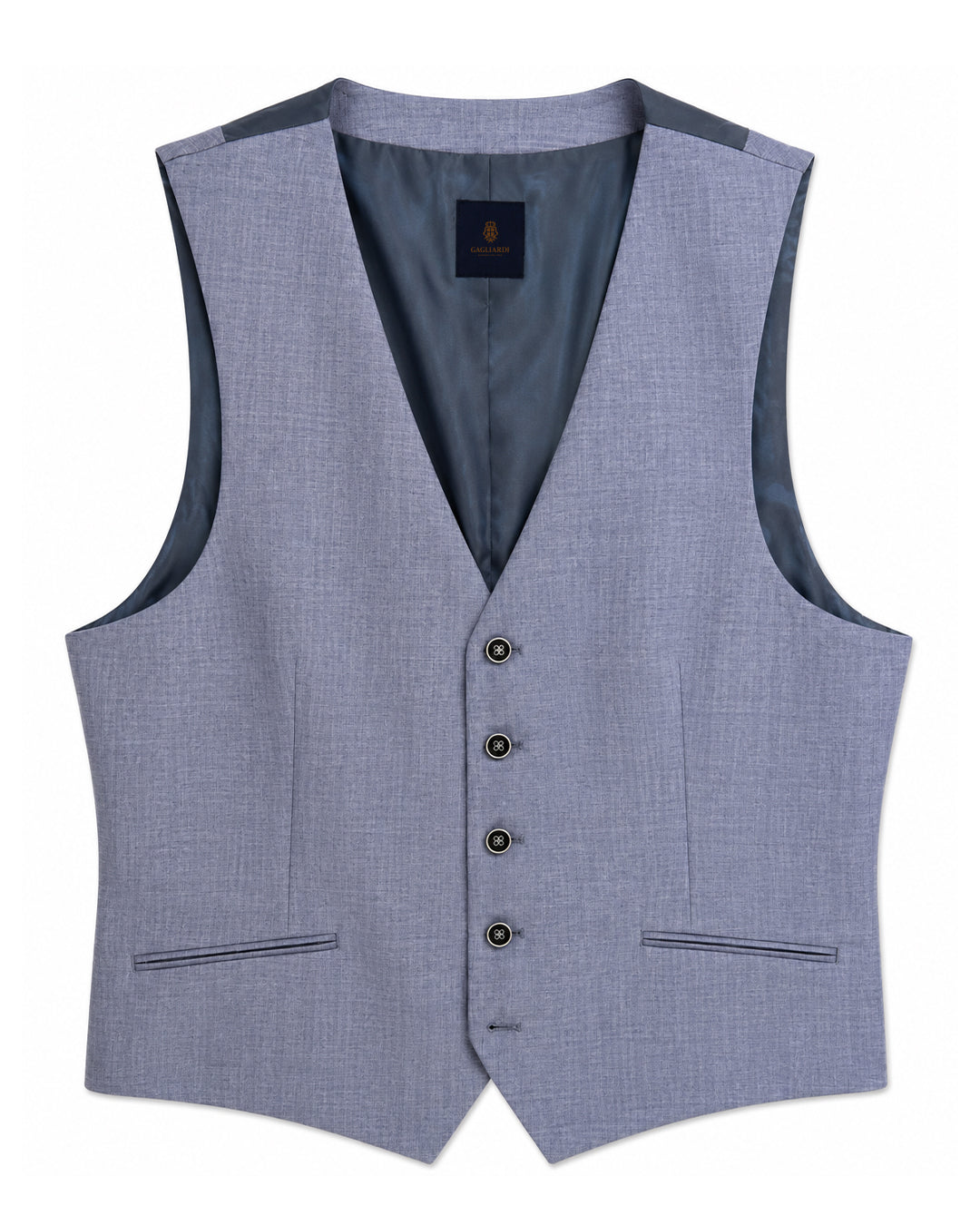 Gagliardi Sky M&M Waistcoat Linen Sky