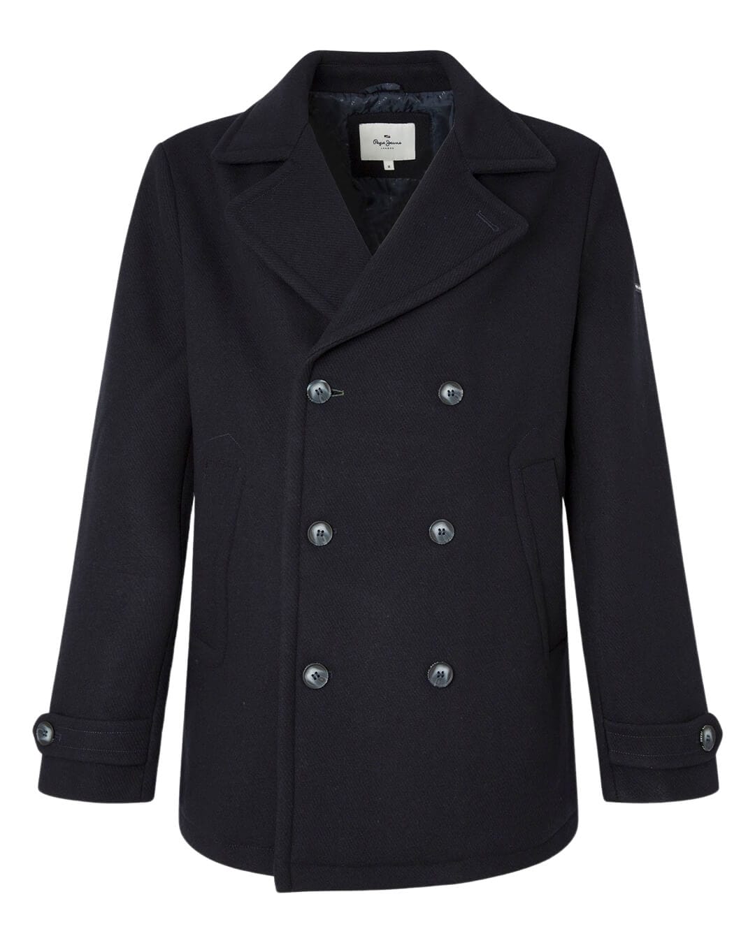 Pepe Jeans Coats Pepe Jeans Navy Double Breasted Coat