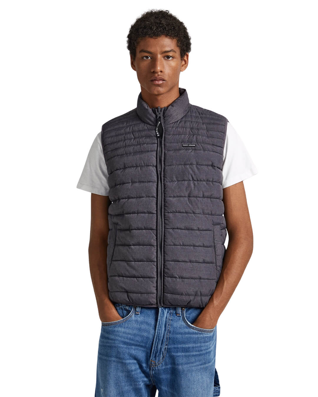 Pepe Jeans Gilets Pepe Jeans Grey Boswell Gillet