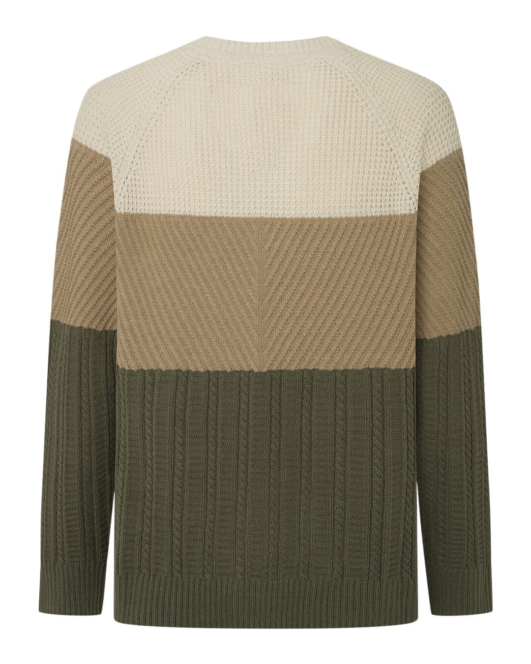 Pepe Jeans Jumpers Pepe Jeans Green Colour Block Cody Jumper