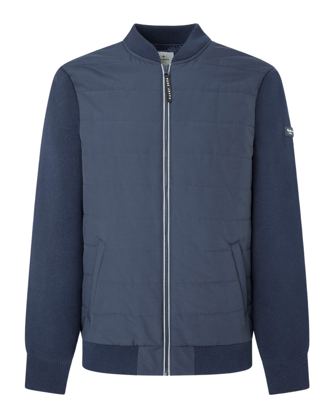 Pepe Jeans Jumpers Pepe Jeans Navy Crew Bomber Cardigan