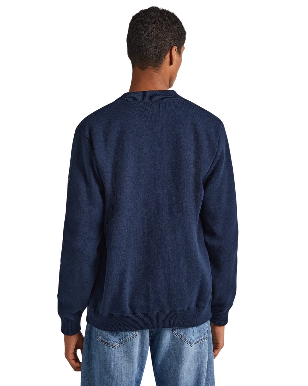 Pepe Jeans Jumpers Pepe Jeans Navy Crew Bomber Cardigan